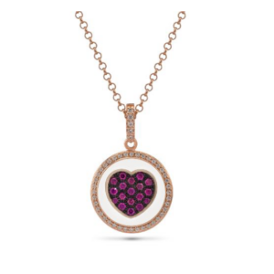GIROCOLLO CUORE ARGENTO DORATO ref: 230